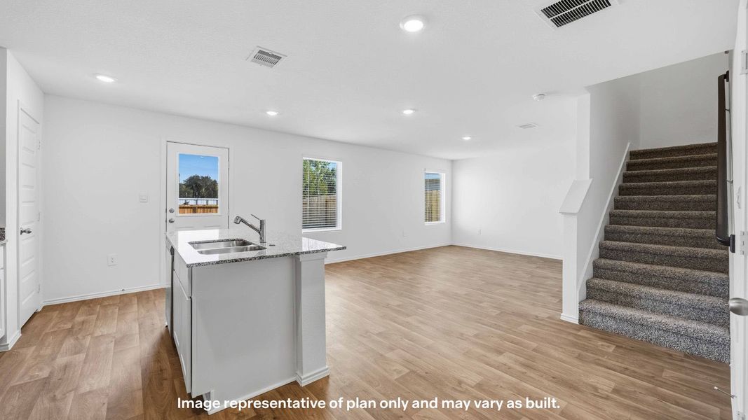 Representative furnished interior of a home built from the Dama by D.R. Horton in Deer Meadows, Odessa (Image 9).