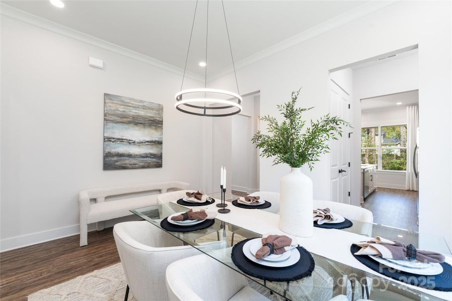 Furnished interior view inside a new home in , Hickory (Image 8).