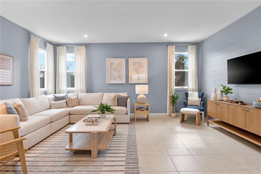 Furnished interior view inside a new home in , Westchase (Image 10).