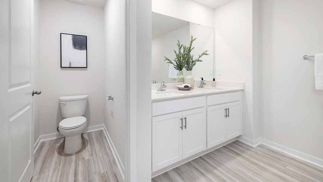 Furnished interior view inside a new home in Reedy Creek Preserve, Charlotte (Image 15).