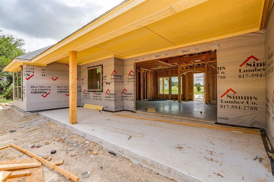 In-progress construction of a new home in , Millsap, TX (Image 4).