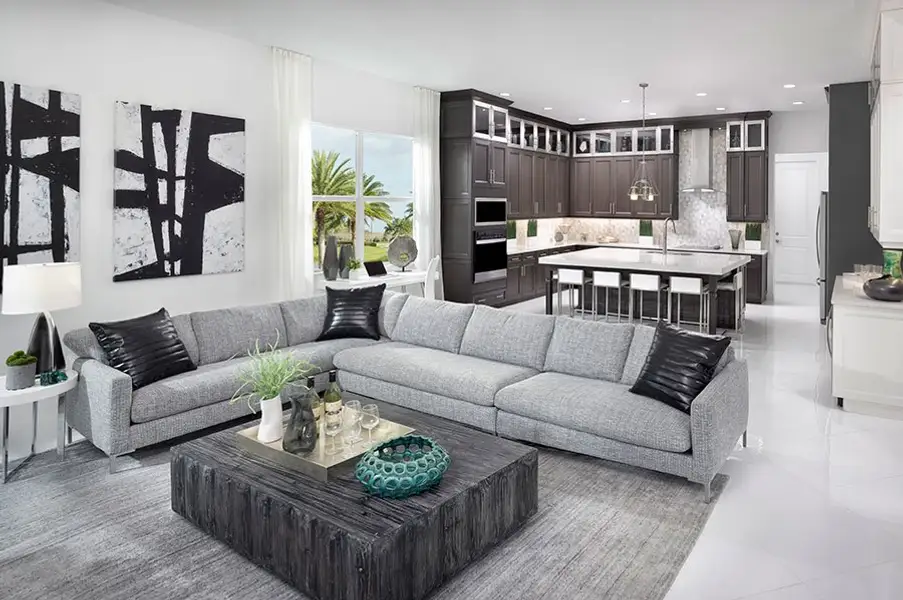 Representative furnished interior of a home built from the Kestrel Grand by Minto Communities in Westlake, Loxahatchee (Image 12). Representative furnished interior of a home built from the Kestrel Grand by Minto Communities in Westlake, Loxahatchee (Image 12).