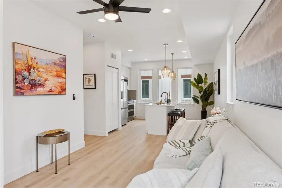 Furnished interior view inside a new home in , Denver (Image 13).