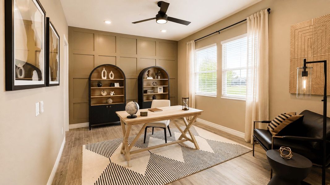 Representative furnished interior of a home built from the Willow by William Ryan Homes in Alta Vida at Westpark, Buckeye (Image 6). Representative furnished interior of a home built from the Willow by William Ryan Homes in Alta Vida at Westpark, Buckeye (Image 6).