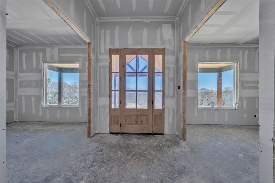 In-progress construction of a new home in , Bluff Dale, TX (Image 5).