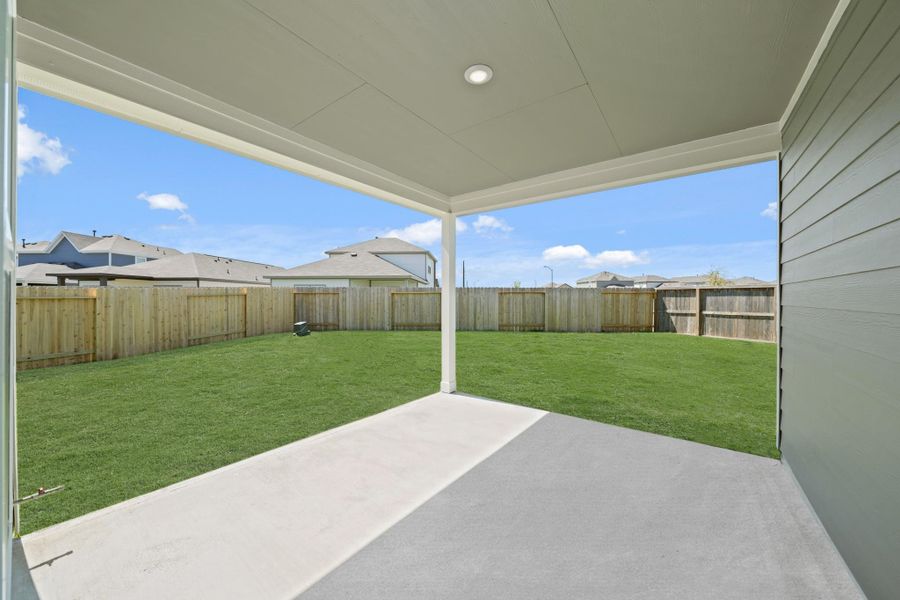 Exterior details and patio area of a home in Laurel Farms, Brookshire (Image 3). Exterior details and patio area of a home in Laurel Farms, Brookshire (Image 3).