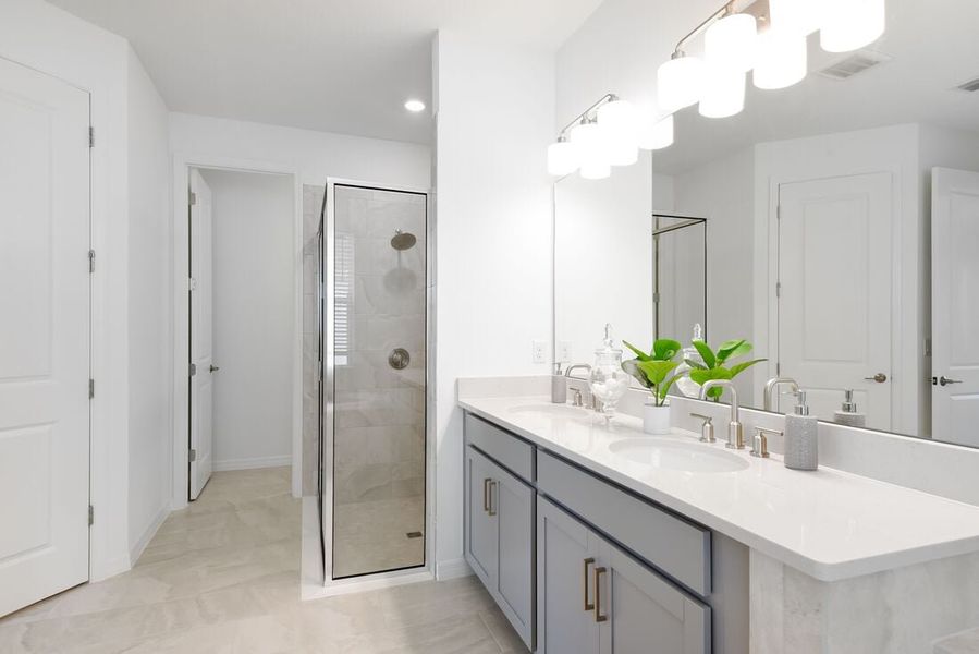 Furnished interior view inside a new home in Windward Preserve, Cocoa (Image 37).