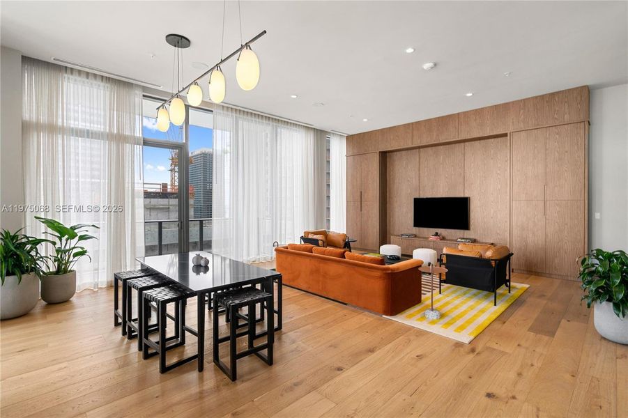 Furnished interior view inside a new home in , Miami (Image 16).