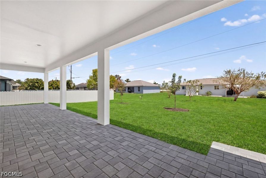Exterior details and patio area of a home in Cape Coral, Cape Coral (Image 19).