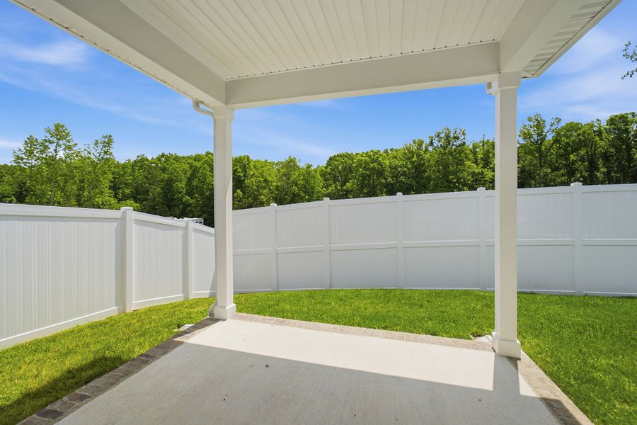 Exterior details and patio area of a home in Brush Creek, Fairview (Image 19). Exterior details and patio area of a home in Brush Creek, Fairview (Image 19).