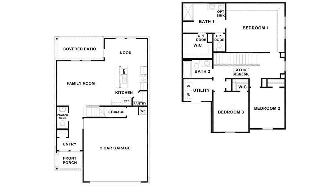 2D floor plan layout of this home in West Canyon Trails, Belton, TX (Image 2). 2D floor plan layout of this home in West Canyon Trails, Belton, TX (Image 2).