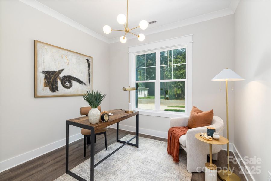 Furnished interior view inside a new home in , Charlotte (Image 7). Furnished interior view inside a new home in , Charlotte (Image 7).