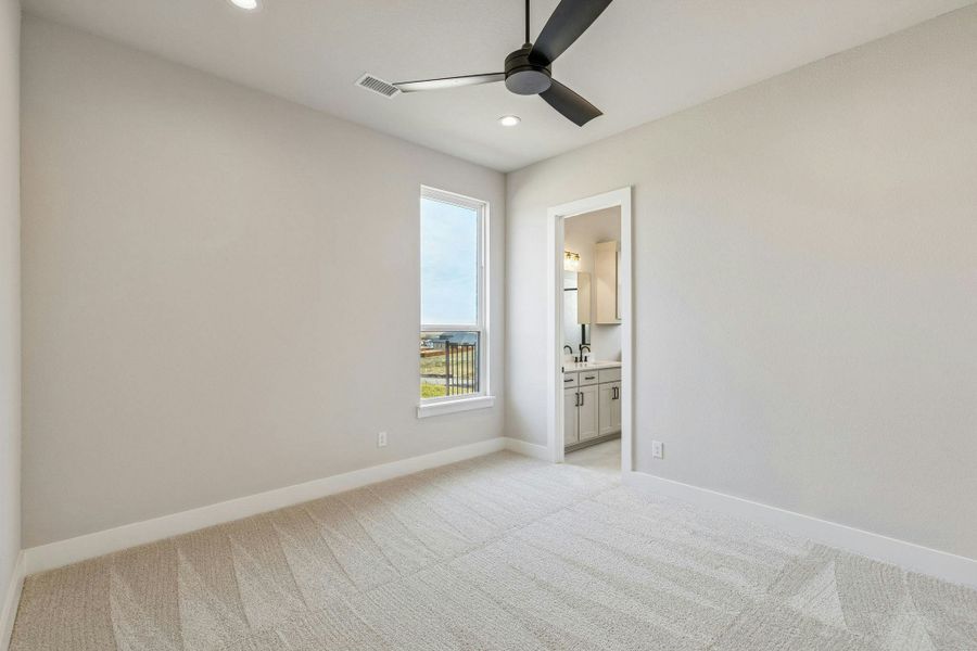 Spacious, unfurnished interior of a new home in The Vines, Haslet (Image 34).