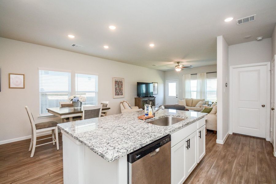 Furnished interior view inside a new home in Granger Pines, Conroe (Image 12).