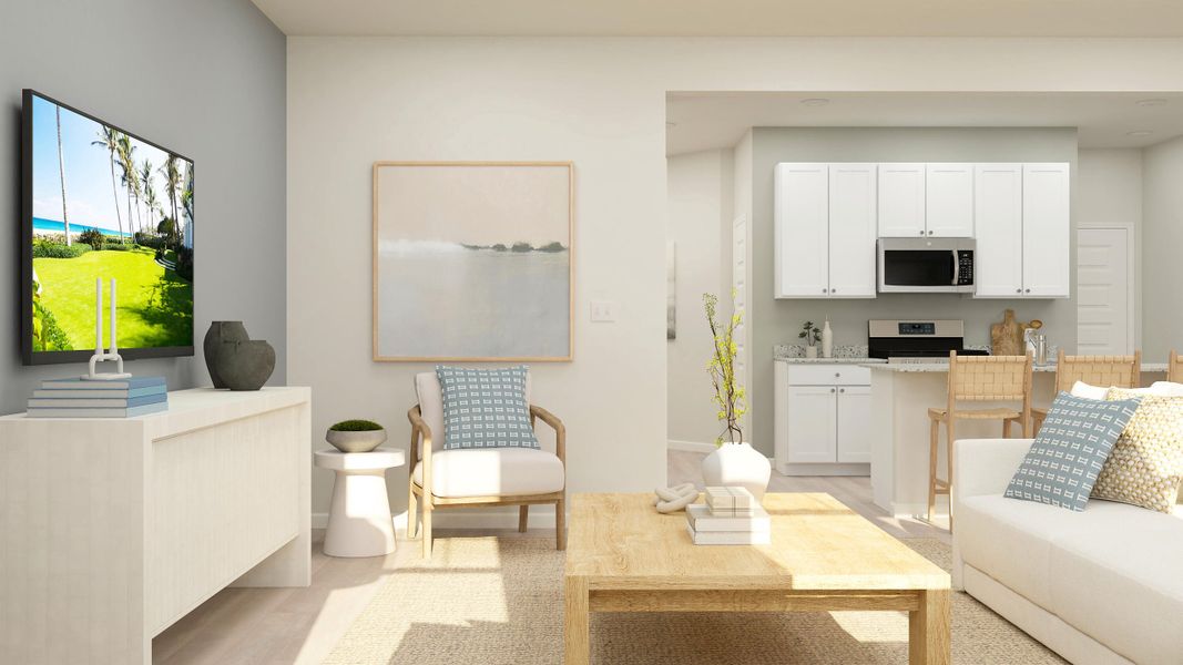 Furnished interior view inside a new home in Dawson Pointe, Summerville (Image 11).