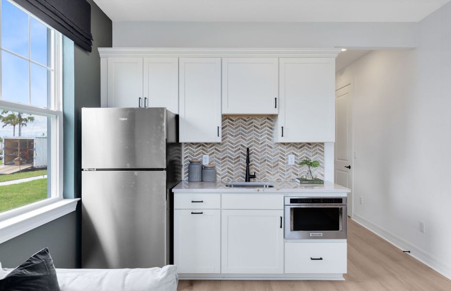 Representative furnished interior of a home built from the Serena by Pulte Homes in Westerly Park at Wildlight, Wildlight (Image 7).