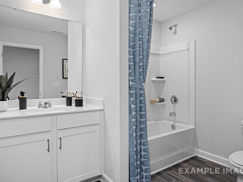 Furnished interior view inside a new home in Tobacco Road, Angier (Image 27).