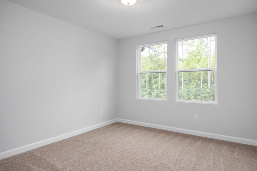 Representative unfurnished interior of a home built from the The Warren by Davidson Homes LLC in Gregory Village Townhomes, Lillington (Image 23).