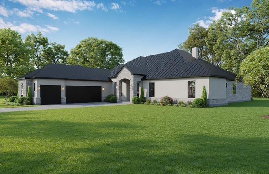 Front exterior of a new home in , Georgetown, TX, highlighting curb appeal (Image 7).