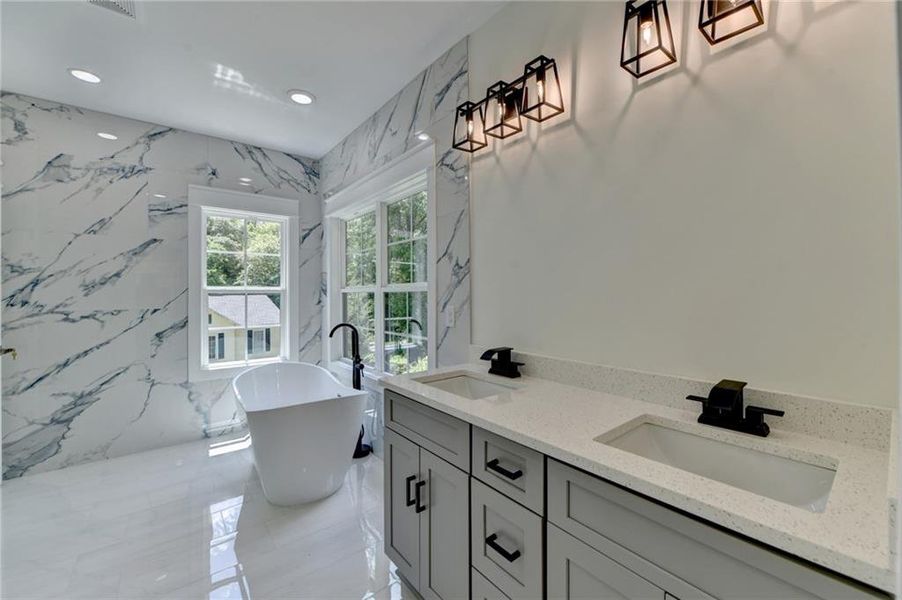 Furnished interior view inside a new home in , Snellville (Image 11).