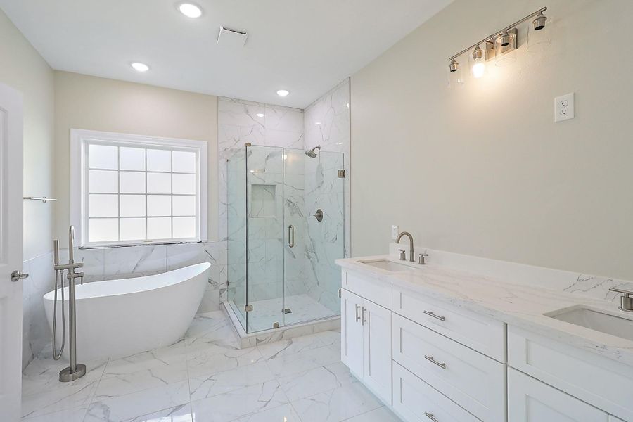 Furnished interior view inside a new home in , Crosby (Image 5).