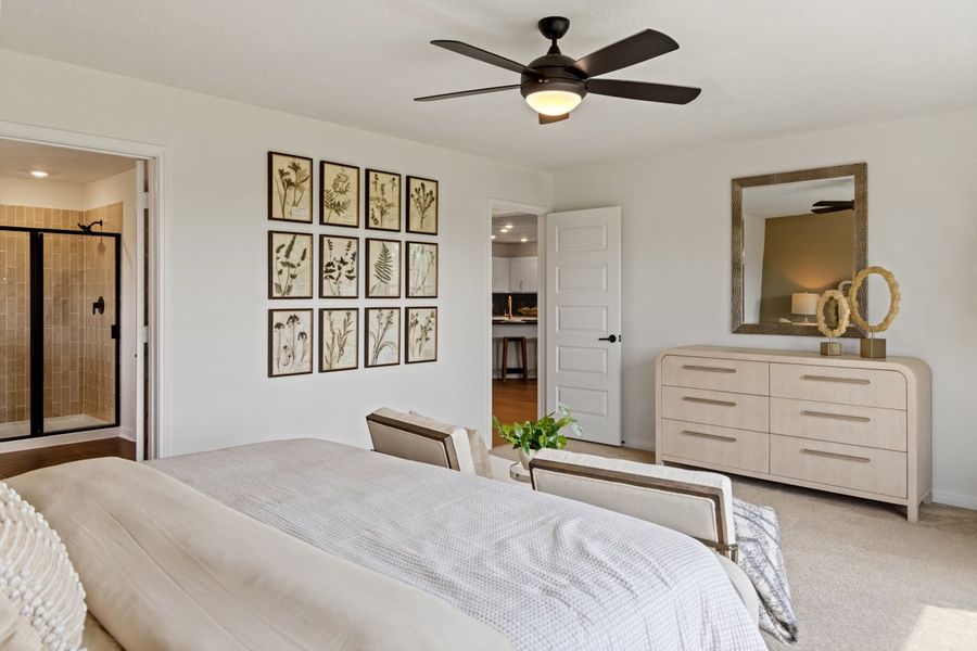 Representative furnished interior of a home built from the 2003 Modeled by KB Home in Sagecrest Preserve, Conroe (Image 11).