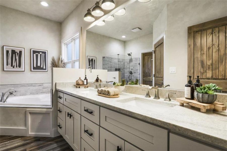 Furnished interior view inside a new home in , Ellijay (Image 12).