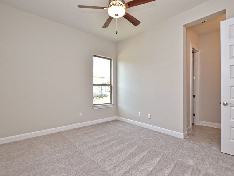 Representative unfurnished interior of a home built from the Siena III by Giddens Homes in Clearwater Ranch, Liberty Hill (Image 231).