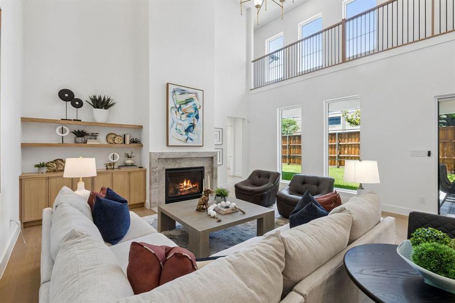 Furnished interior view inside a new home in , Dallas (Image 27).