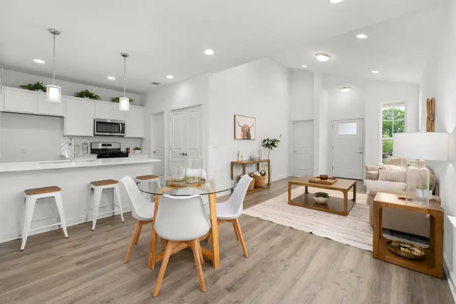 Furnished interior view inside a new home in , Buda (Image 7).