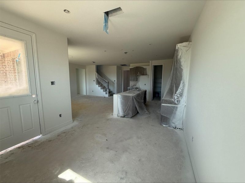 Actual progress of your home.