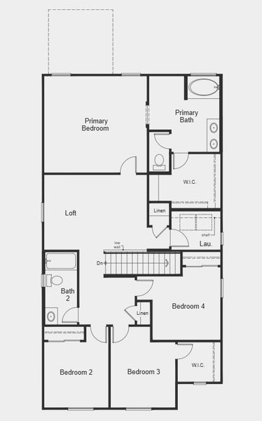 2D floor plan layout for the Plan 2331 by KB Home in Skyline Village Prelude, San Tan Valley, AZ (Image 7).