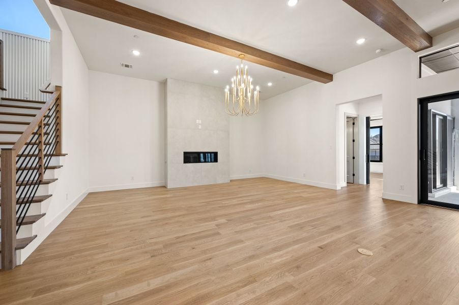 Spacious, unfurnished interior of a new home in Montclair, Prosper (Image 25). Spacious, unfurnished interior of a new home in Montclair, Prosper (Image 25).