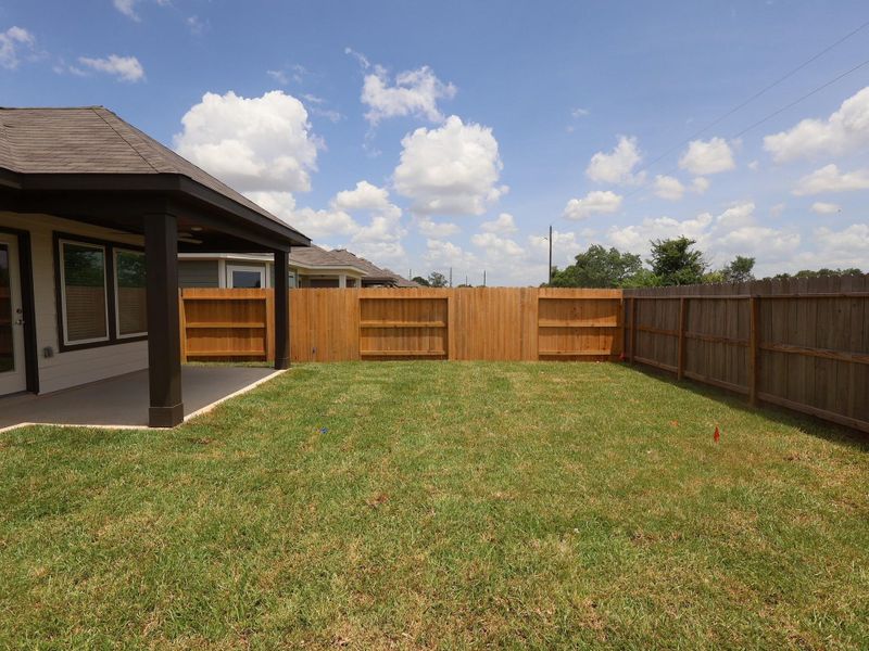 Exterior details and patio area of a home in Summerview, Fulshear (Image 25). Exterior details and patio area of a home in Summerview, Fulshear (Image 25).