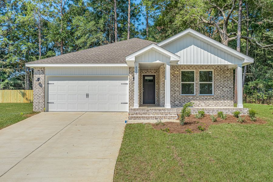 Exterior details and patio area of a home in Blossom Grove, Crestview (Image 1).
