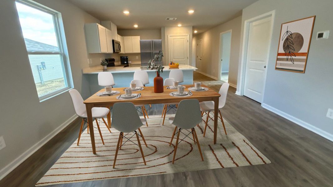 Furnished interior view inside a new home in Saddle Trace, Lewisburg (Image 6).