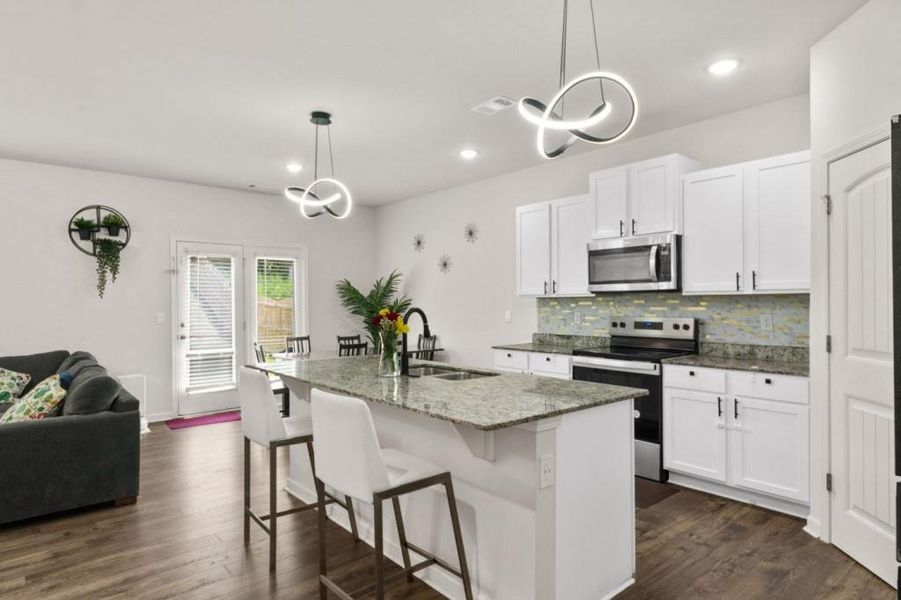 Furnished interior view inside a new home in , Dawsonville (Image 9).