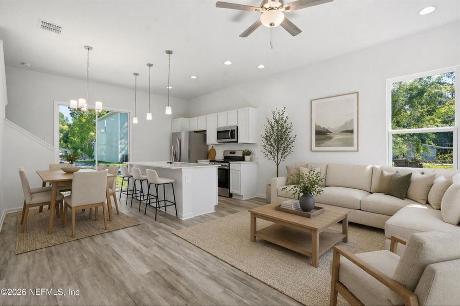 Furnished interior view inside a new home in , Jacksonville (Image 16).