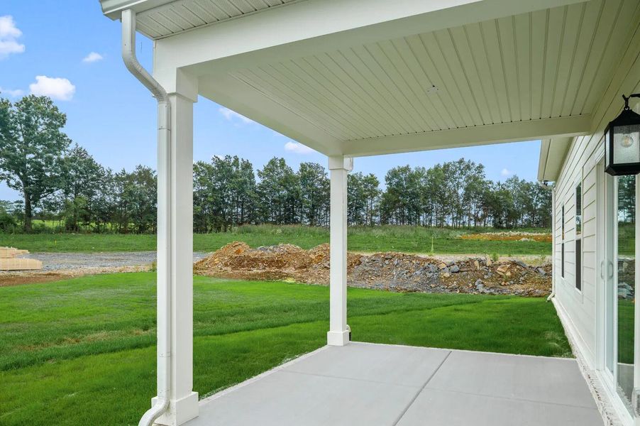 The Courtland C Outdoor Living Area