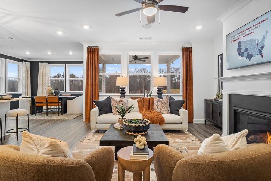Furnished interior view inside a new home in Auburn Glen, Dacula (Image 6).