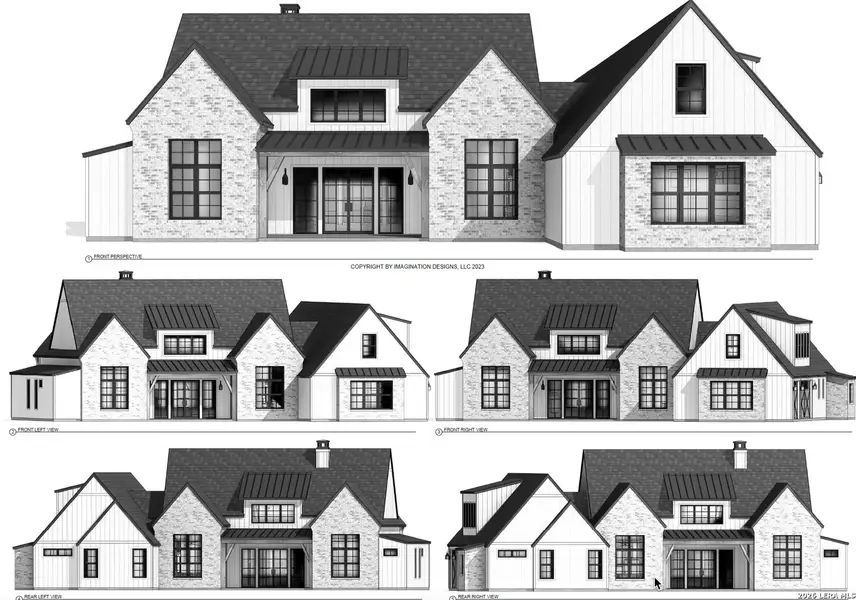 Exterior rendering of this home design in , New Braunfels, TX (Image 3).