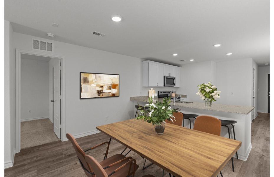 Representative furnished interior of a home built from the Findley by Centex in Vista Real, Converse (Image 5).