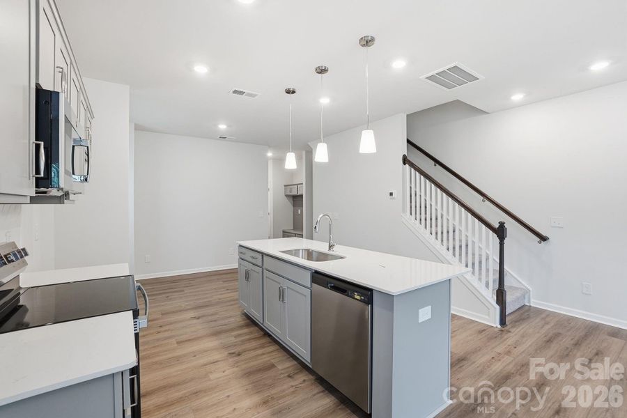 Furnished interior view inside a new home in Sloan Station, Charlotte (Image 15).