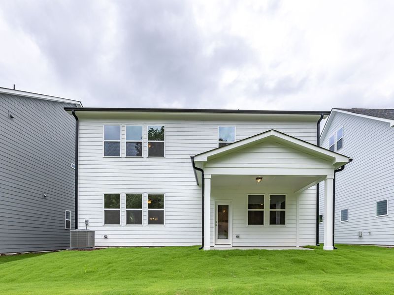 Representative exterior details of a home built from the The Beech by Davidson Homes LLC in Wendell Ridge, Wendell (Image 3).