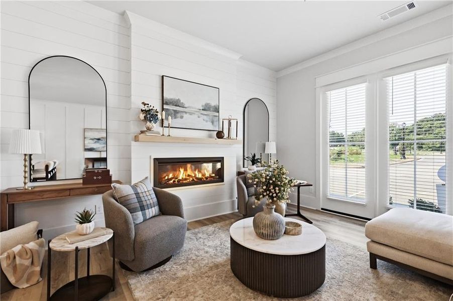 Furnished interior view inside a new home in , Braselton (Image 12).