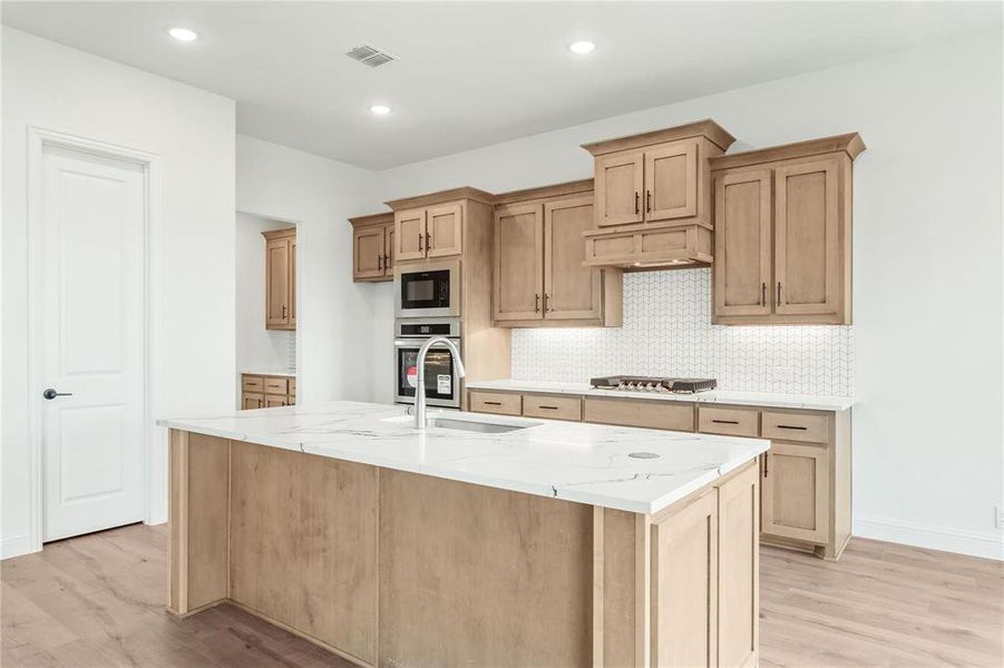 The door leads to a HUGE walk-in pantry.