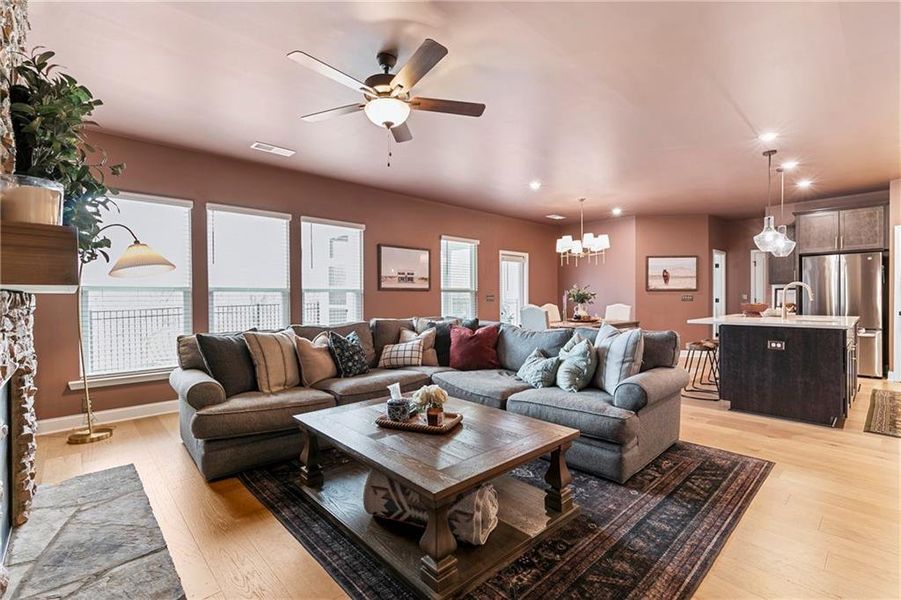 Furnished interior view inside a new home in , Hoschton (Image 18). Furnished interior view inside a new home in , Hoschton (Image 18).