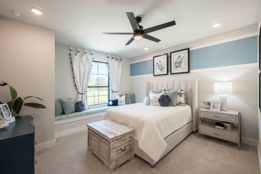 Representative furnished interior of a home built from the Meritage by Tri Pointe Homes in Legacy Grove 1/2 Acre, Montgomery (Image 33).