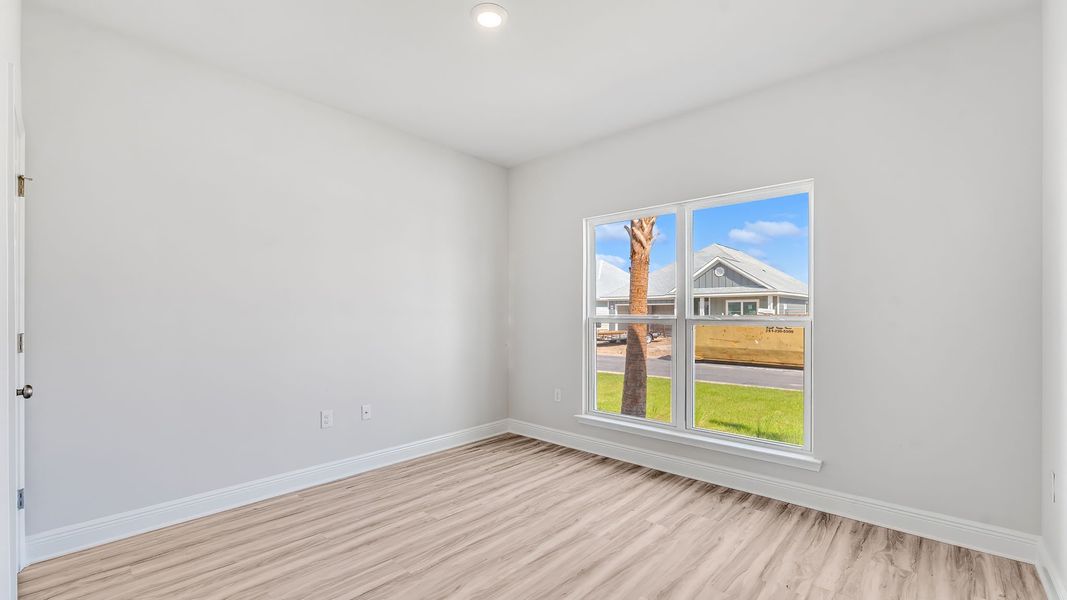 Representative unfurnished interior of a home built from the The Kennedy by D.R. Horton in WindMark Beach, Port Saint Joe (Image 27). Representative unfurnished interior of a home built from the The Kennedy by D.R. Horton in WindMark Beach, Port Saint Joe (Image 27).