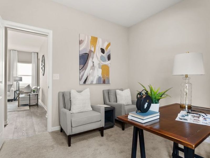 Representative furnished interior of a home built from the Canterbury by True Homes in Reedy Fork Middleton, Greensboro (Image 24).